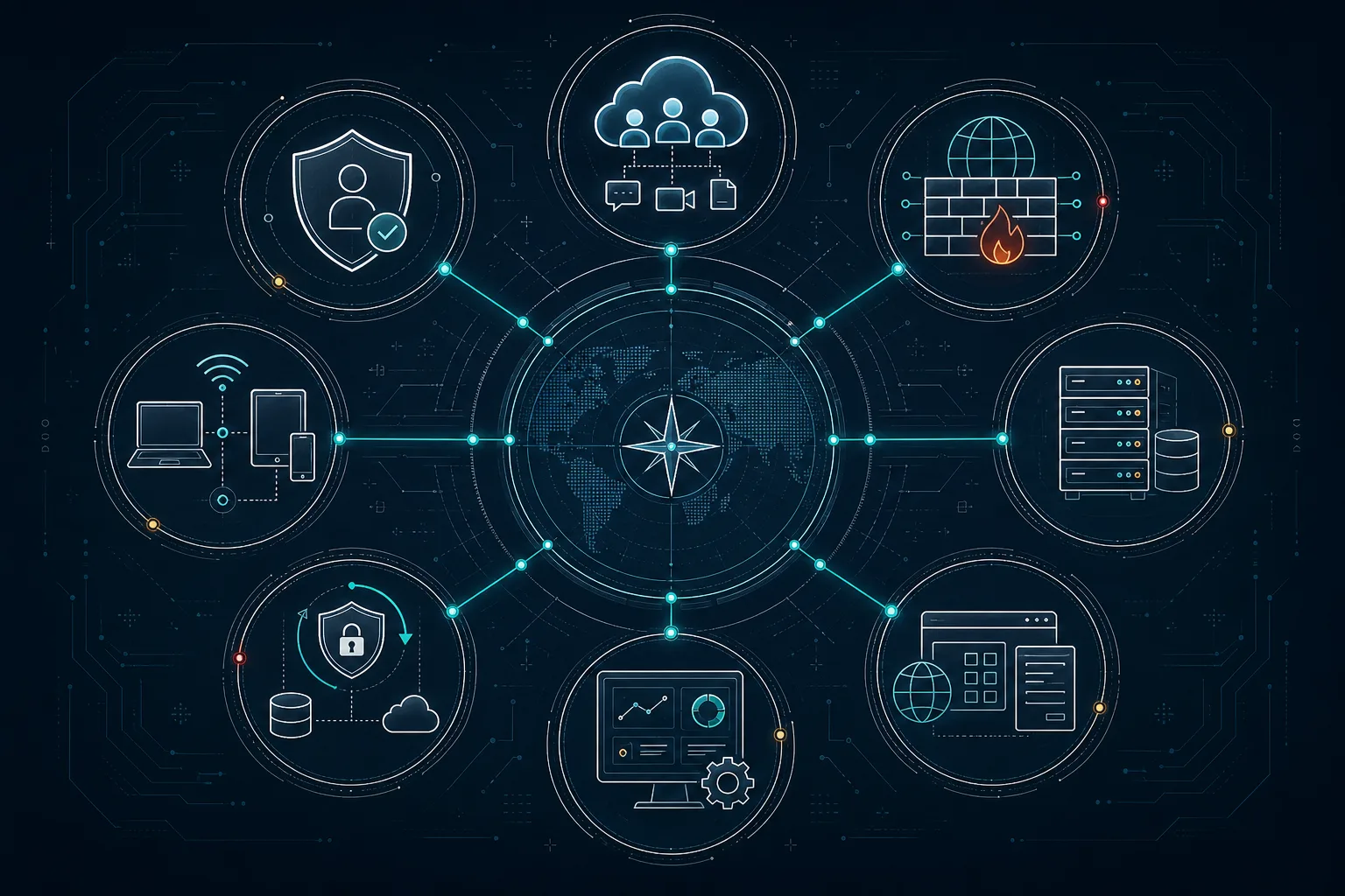 Eight-domain MSP troubleshooting atlas map