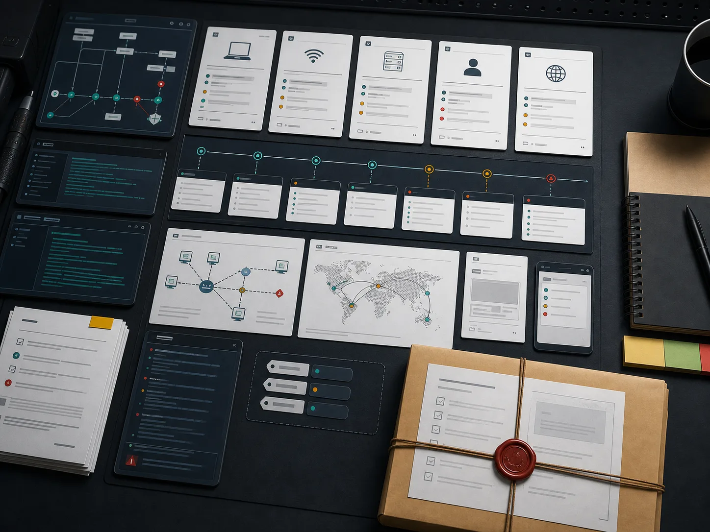 Escalation packet with logs, traces, screenshots, timelines, and identifiers